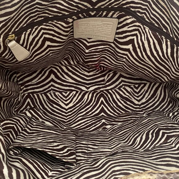 COACH 16839 Natalie Hampton Straw Tote - Picture 7 of 11